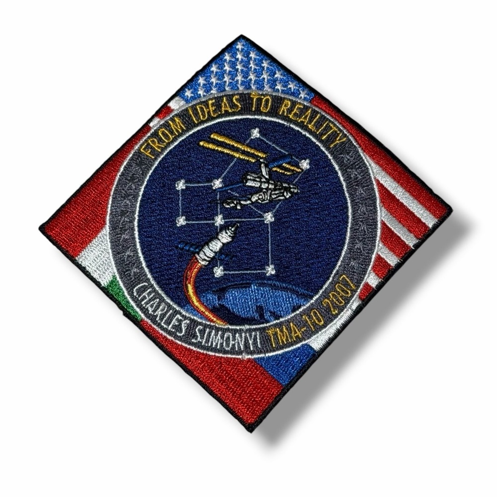 From Ideas to Reality Charles Simonyi TMA-10 2007 Space Mission Patch CBX